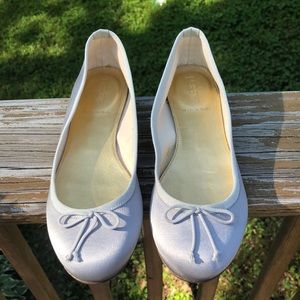 J Crew Camille ballet flats in satin- New